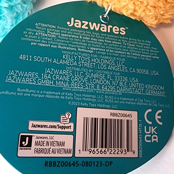 CHAP 🧁 Cupcake Bum Bumz Party Bumz Series by Kelly Toy ☆》NWT《☆ - Picture 9 of 10